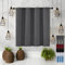 Rideaux Occultants 120 x 120 cm Anti Chaleur Tenture Opaque à Oeillets Rideaux Salon Design Moderne,pour Salon, Gris Foncé