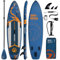 GENREEN Stand-Up Paddle Boards, 11ft Inflatable Paddle Board with SUP Accessories, Non-Slip Deck, Dual PVC Layer, 3 Fin, 33 in Extra Wide Stable All-Around Paddleboard for Youth & Adults(Ocean Blue)