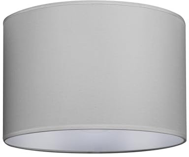 GIGGI Fabric Lamp Shades, 14 Grey Light Shade Ceiling – Modern Lampshades for Ceiling Lights, Lamp Shades for Table Lamps, Floor Lamps, Living Room, Bedroom, Office Home Décor