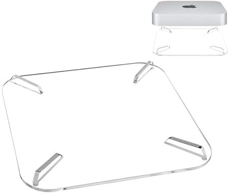 Soporte de pared compatible con Mac mini 2023 / 2024 M4 / M4 Pro, soporte para Apple 2024 Mac mini M4/M4 Pro, soporte para Mac mini M4/M4 Pro Dock, accesorios, accesorios para TV (transparente) 004