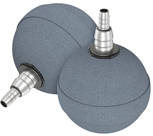 Uniclife Aquarium 5cm Air Stone Ball Bubble Diffuser Release Tool for Air Pumps Fish Tanks Buckets Ponds and DWC Reservoirs, 2 Pack