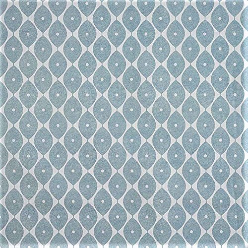 linen702 Vinyl Pvc Tablecloth 2 metres (200x137cm) Morrocan Duck Egg Blue. To fit up to a 6 Seater Size Rectangle table, Wipe Clean, Plastic Table Cloth (283)