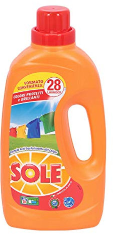 Sole Webazar Sole Detersivo Bucato Lavatrice Liquido 28 Lavaggi Colori Protetti E Brillanti - 500 g