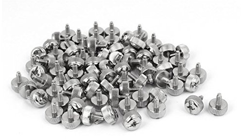 Aexit 6# -32 UNC métal vis moletée 80pcs de pouce de tête de Phillips pour le PC de cas XI230464G493059E