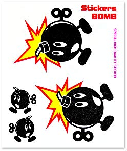 4R Quattroerre.it 6131 Sticker Bomb Aufkleber Bomben, 10 x 12 cm