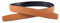 Vatee's Damen/Herren Echtleder-Ersatz-Gürtelriemen ohne Schnalle 38mm breit 125cm lang Erde Gelb