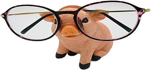 WAWICE Lustiger Brillenhalter, Präsentationsständer, Heimbüro, dekoratives Brillenzubehör, Stil Schwein