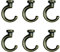 OBSTKUCHEN 6 Sets Large Swag Ceiling Hooks Heavy Duty Swag Hook with Hardware for Hanging Plants Ceiling Installation Cavity Wall Fixing (Antique Brass)