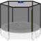KESSER® Trampolin Ersatznetz Sicherheitsnetz UV-beständig Trampolinnetz Trampolinschutz | einfache Montage | Eingangstür mit Reißverschluss | aus hochwertigen Materialien, 244cm (6 Stangen)