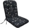 OUTLIV. Elegance Romeo Niederlehnerauflage, Hochwertiger Dralon-Bezug, Witterungsbeständig, Passgenau für MBM Romeo, 90x40x5 cm, Schwarz-Beige Ranke