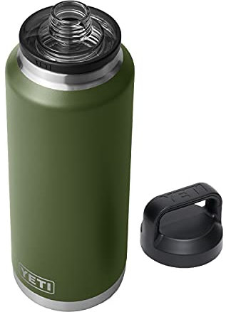 YETI Rambler 46 oz Bottle Retired Color, Vacuum Insulated, Stainless Steel with Chug Cap, Highlands Olive