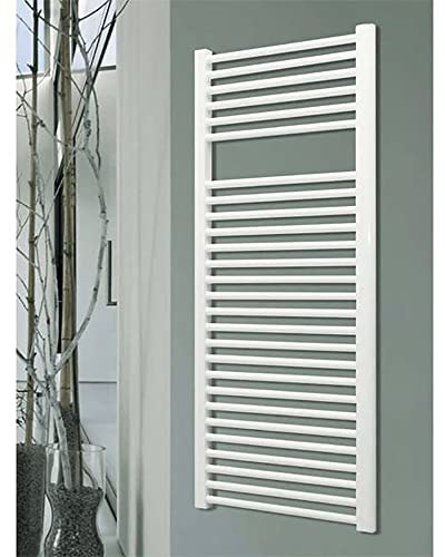 baanio - Radiador Toallero Agua Blanco | 80x45x40 cm, Circuito de Agua | Secatoallas Blanco | Toallero Calefacción, Distancia Entre Ejes 40cm, Apto para Tubo Multicapa y Cobre