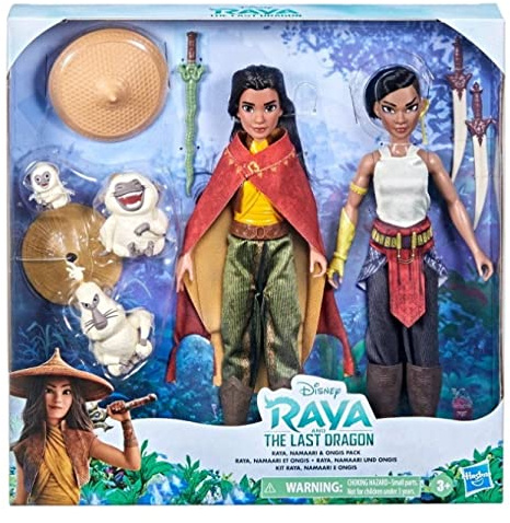 Disney Raya & the Last Dragon Playset - Viene con Raya, Namaari y Ongis junto con accesorios - Juego de 10 piezas