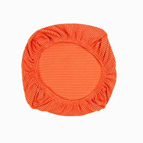 Yikko Elastic Stretch Spandex Stuhl Sitzbezüge Schonbezüge Waschbare Passform für Bürostühle, Esszimmerstühle, Bar Hochzeitsfeier Dekor (1, Orange)