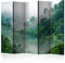 murando Akusticher Raumteiler Wald Foto Paravent 225x172 cm beidseitig auf Vlies-Leinwand Bedruckt Akustikschaum Trennwand Spanische Wand Sichtschutz Home Office Landschaft Bäume Natur c-B-0346-z-c