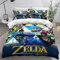 Enfunt-Home Anime Bettwäsche Set 2 Teilig, 100% Mikrofaser Wikinger 1 Bettbezug 135x200cm Mit Reißverschluss Und 1 Kissenbezug 80x80cm