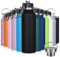 GeeRic Botella Agua Acero Inoxidable 1 Litro 750ml,Botella Termica de Boca Ancha 12H Caliente/24 Frío Sin BPA con Funda y Cubierta de la Manija, para Acampar,Escuela,Deportes,Gimnasio,Negro