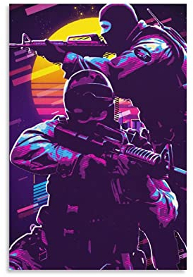SIPMAN Game Poster Csgo Leinwanddruck Heimdekorationen Poster für Zimmer Ästhetische Wandkunst Poster Unframe 30 x 45 cm