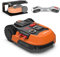 WORX - PACK LANDROID - 500m² - Tondeuse Robot connectée sans fil LANDROID - WR165E + EXTRAS [Module Anticollision System - évite les obstacles + Garage - protège de la pluie et du soleil]