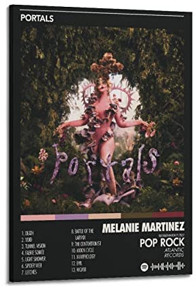 Rudd Melanie Martinez Portals Poster, Wandkunstdruck, Retro, ästhetische Raumdekoration, Malerei, Leinwand, Poster für Zuhause und Büro, Dekorationen, 20 x 30 cm, Rahmenstil