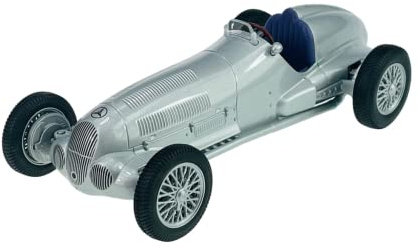 Welly 1937 Mercedes-Benz W125 Silber 1/24 Metall Modell Auto Die Cast Neu im Kasten