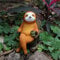 Longra Faultier Gartendeko für draußen Figuren Faultier Deko Tierfigur Gartenstecker Gartenfiguren Handarbeit Ornament Gartendeko Faultier Gartenstatue Dekorative Faultier Gartenfigur (A, One Size)