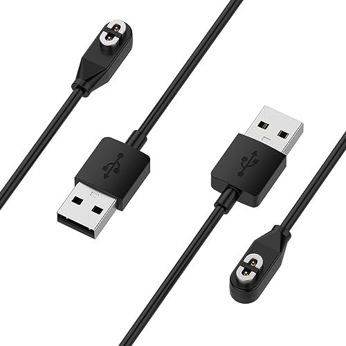TUCANA USB Charger Cable Compatible for AfterShokz Aeropex AS800, Shokz OpenRun Pro, OpenComm, OpenRun Mini, Charging Cable for AfterShokz Bone Conduction Headphones, 3.3 FT + 3.3 FT (Pack of 2)