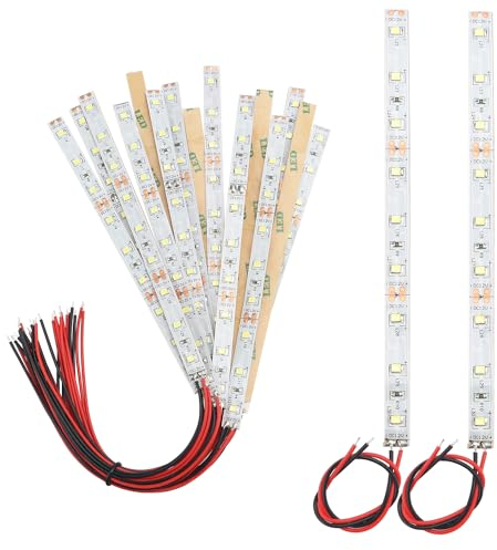 YIXISI 15 PCS 150mm Prewired Strip LED, 2335 SMD LED Light, 12V - 18V LED Strip Light, White