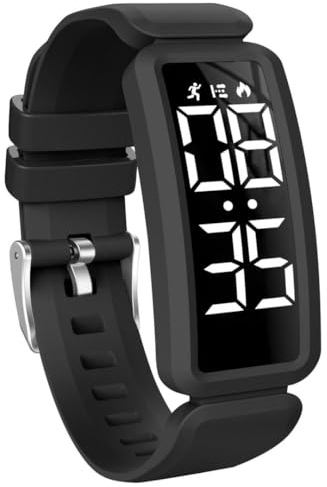 aswan watch Digitaluhr Kinder Mädchen Jungen mit Schrittzähler,Wecker,Stoppuhr, Distanz,Datum-Sport Armbanduhr ohne App und Handy mit Silikonarmband