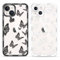 Yoedge 2 Pack Cute Transparent Print Suitable for iPhone 14 Plus 6.7 Inch Phone Case, Butterfly Aesthetic Pattern Shell Soft Silicone Shock-Absorbing Cover, Suitable for Women and Girls