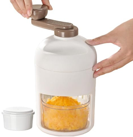 Rurunklee Rasoir à glace pour un usage domestique, manuel de machine à glace pilée - Sorbetière à manivelle avec rasoir en acier inoxydable - Sorbetière portable pour cônes à neige, granités et