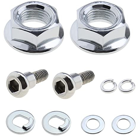 eMagTech 4 Piezas Tuercas de Rueda para Motor Delantero Y Trasero de Scooter Eléctrico con Arandelas Compatible con Xiaomi M365 1S Essential Pro Y Pro 2