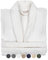 BOSKIMO Peignoir de Bain Unisexe 100% Coton - Peignoir Doux et Absorbant pour Homme et Femme - Avec Capuche (FR/ES, Alpha/lettres, TTG, Taille normale, Taille normale, Blanc, Sans Capuche)