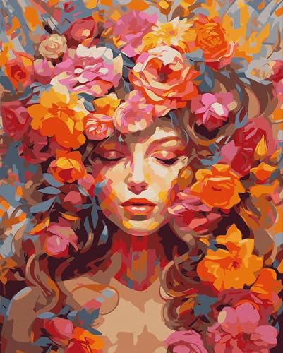 CICISTORY Peinture par Numéros AdultePeinture Numero d'art Acrylique sur Toile avec Peintures et Pinceaux 40x50cm sans Cadre