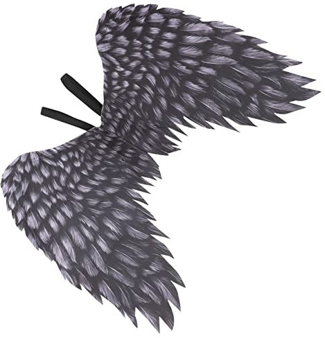 LALADEFIEE Alas De Ángel Decorativas De Tela No Tejida Accesorio Para Fiestas Bodas y Navidad Ala De Ángel Para Fotos y Escenarios De Temática Infantil