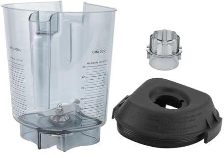 48oz Blender Pitcher, Advance Touch and Go Blender Cup Container with Measuring Line, PC Mixing Jar Jug with Stainless Steel Blade and Lid, Commercial Blender Replacement Part