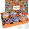 Keramik Müslischalen 6er Set, 300 ml Kleine Dessert-Suppe Servierschalen W/​ Geschenkbox, Mikrowellen- & Spülmaschinenfest, Vielseitig für Reissnacks, Eis und Party-Servieren,Böhmischer Stil