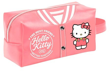 Hello Kitty Varsity-Borsa da Toilette da Viaggio Brick PLUS, Rosa, 27 x 13 cm