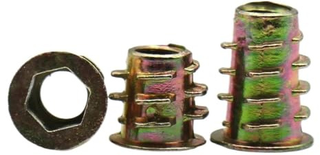 Tuerca Trapezoidal De Aleación Zinc Gruesa Con Manga Integrada, Tuercas Inserción Roscadas, Longitud 10mm-25mm, M4, M5, M6, M8, M10, 10/20 Piezas