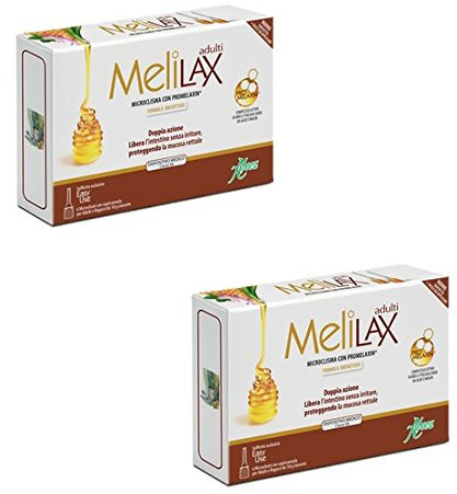ABOCA - MELILAX ADULTI E RAGAZZI - 2 CONFEZIONI - Microclisma con Promelaxin ®