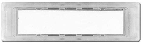 KNOBLOCH Namensschild für Briefkasten-Anlagen 74,4 x 22 mm transparent aus Kunststoff