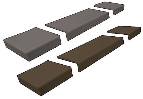 Baby Safety Foam Soft Seat Edge Cushion Fireplace Hearth Guard Bumper Pad Child Proof Padding (Small, Gray -fits Width from-0-68)