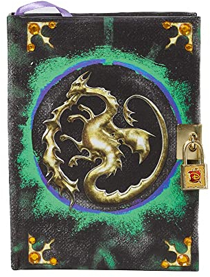 Innovative Designs Disney Mal's Diary Descendants 3 Tagebuch Notizbuch mit Geheimschloss und Schlüssel.