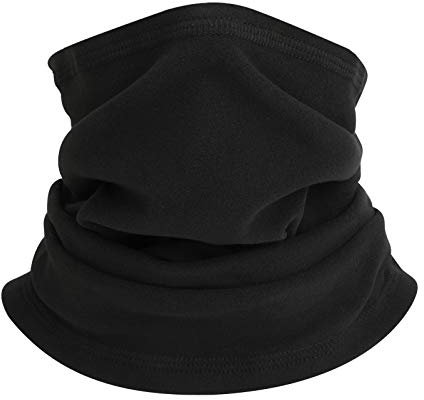 TAGVO Winter Thermal Neck Warmer Scarf, Soft Polar Fleece Thick Unisex Neck Gaiter Elastic Multifunctional Balaclava Windproof Skiing Neck Tube Ear Warmer Balaclava Hood Mask for Outdoor Sports