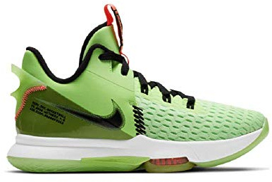 Nike Lebron Witness 5, Unisex-Basketballschuhe Erwachsene, Glow Black Bright Mango, 43 EU