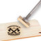 CREATPLANET Holz Leder Kuchen Brandeisen 1.2 Benutzerdefiniertes Logo BBQ Heizstempel Mit Messingkopf Und Holzgriff Für Die Holzbearbeitung, Backen Und Handgefertigtes Design - Doppelaxt