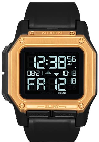 Nixon Herren Digital Quarz Uhr mit Polyurethan Armband A1180-010-00