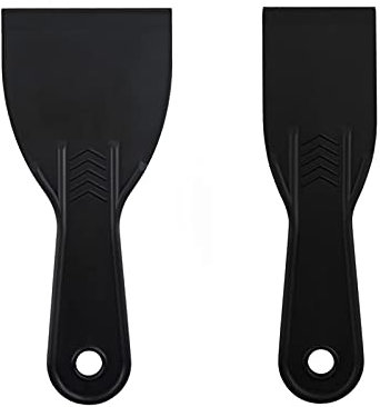 2pcs 3D Print Removal Tool, Flexible Resin Shovel Scrapers Plastic Spatula 3D Printer Accessories for 3D Printing Resin Removal -Black