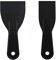 2pcs 3D Print Removal Tool, Flexible Resin Shovel Scrapers Plastic Spatula 3D Printer Accessories for 3D Printing Resin Removal -Black