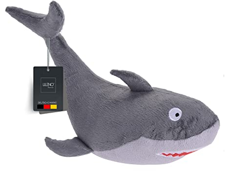 LILENO HOME Türstopper Tier als Hai - hochwertiger Kinderzimmer Türstopper als Boden Tür Stopper Sack - Tiere Stoff Türstopper Boden als Türstopper Sack mit Sandfüllung ca. 26x13 cm